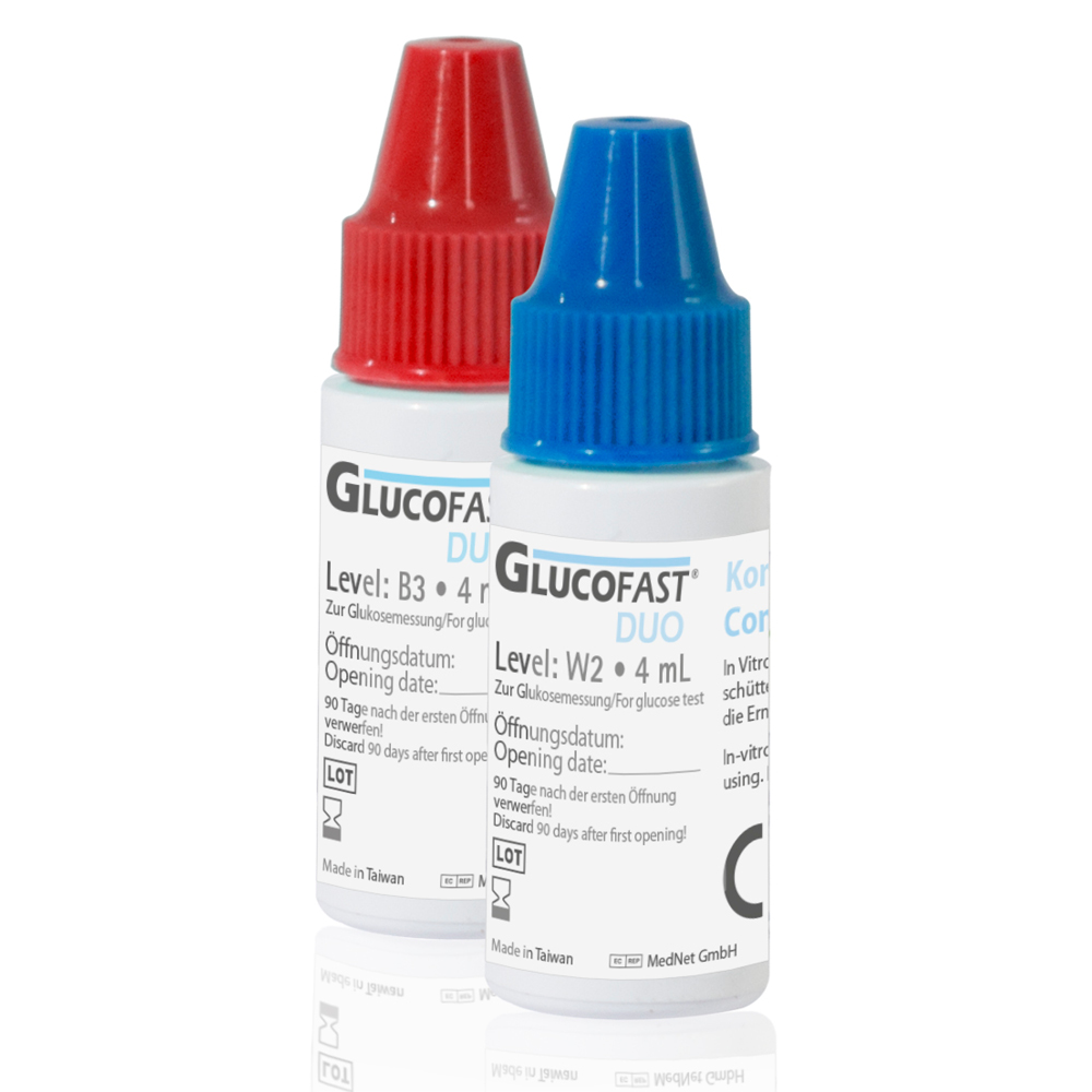 Glucofast DUO Blutzucker Kontrolle, 2 Level