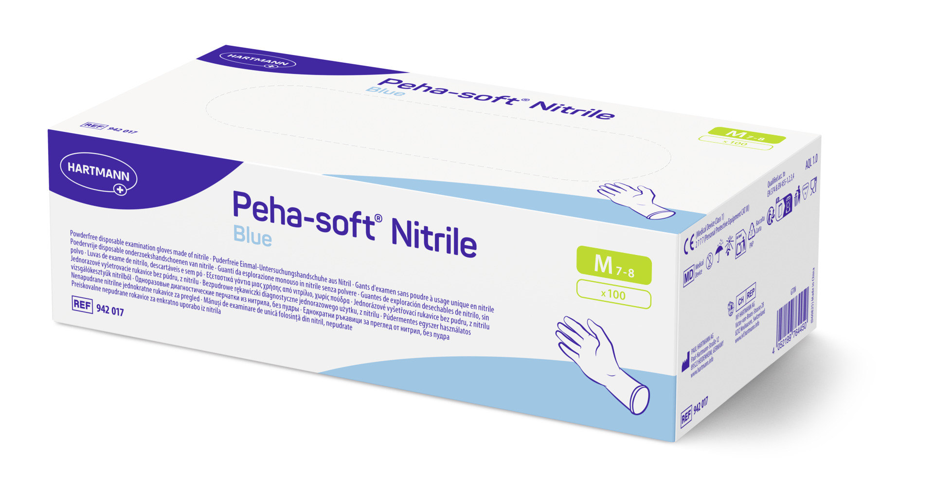 Peha-soft® nitrile blue M (100 Stück)