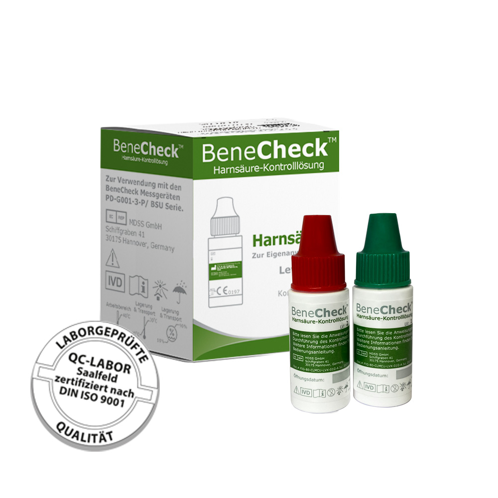 BeneCheck Harnsäure-Kontrolle 2*2ml