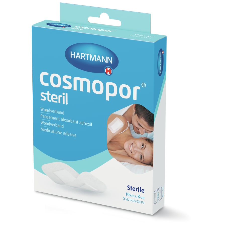 Hartmann Cosmopor® Steril Wundverband - 5 Stück - 10x 8 Cm