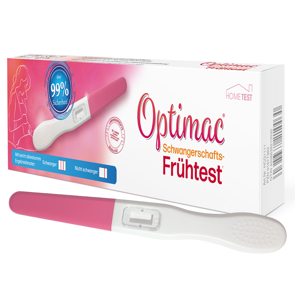 Optimac Schwangerschafts-Frühtest, 1 Stück