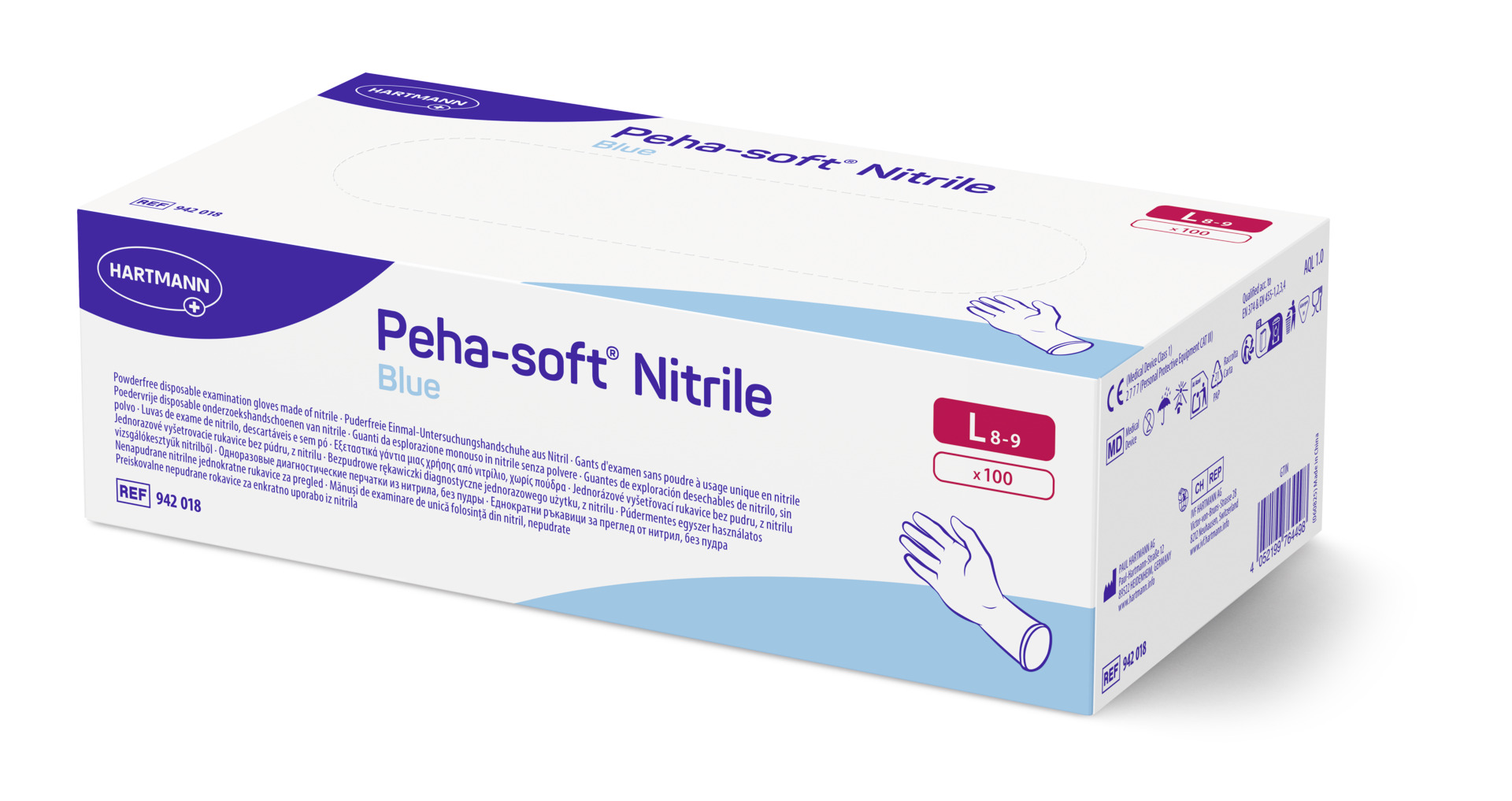 Peha-soft® nitrile blue L (100 Stück)
