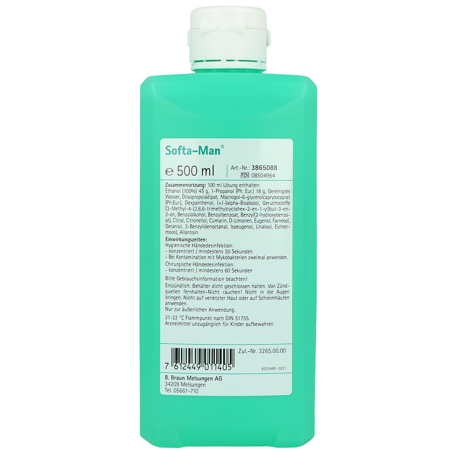 Softa Man Händedesinfektion 500 ml - Spenderflasche