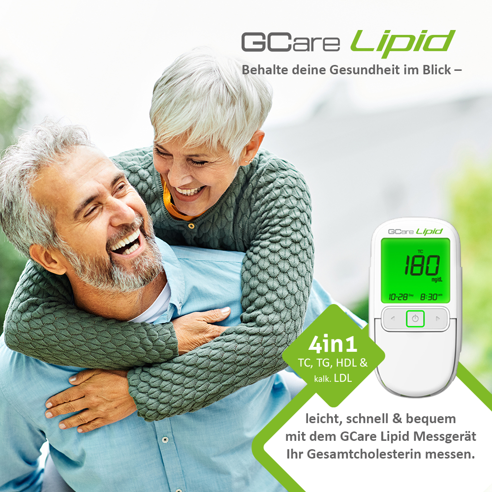 GCARE LIPID Cholesterin Messgerät (ohne Teststeifen)