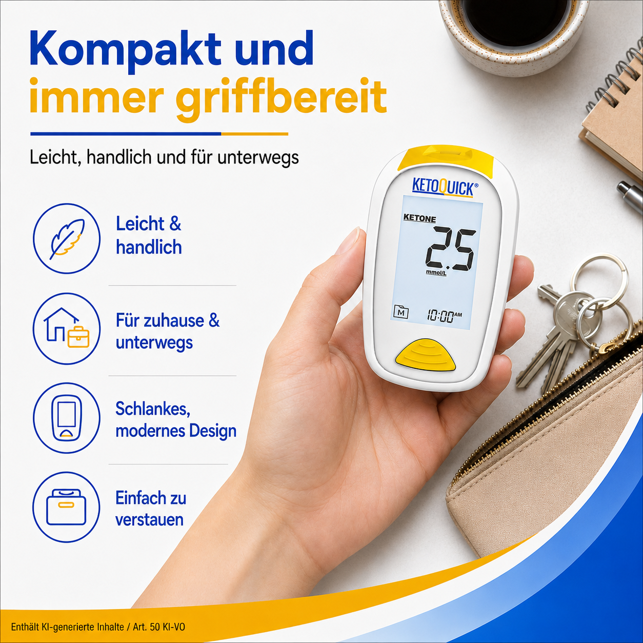 KetoQuick Starterset mit 10 Teststreifen
