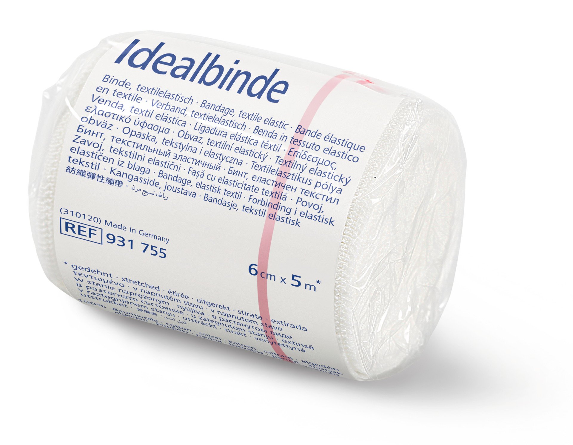 Hartmann Idealbinde 6 cm × 5 m – 10 Stück (einzeln verpackt)