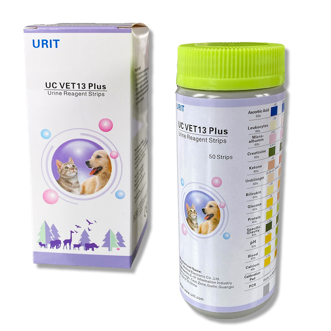 URIT UC Vet13Plus Urin Teststreifen, 50 Stück