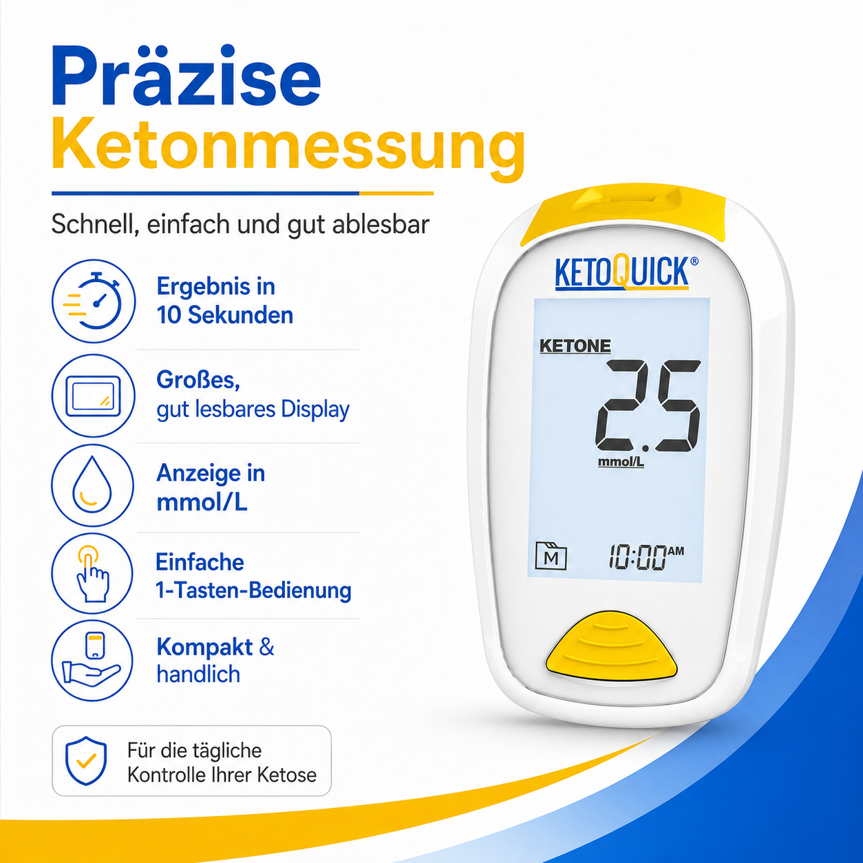 KetoQuick Starterset mit 10 Teststreifen