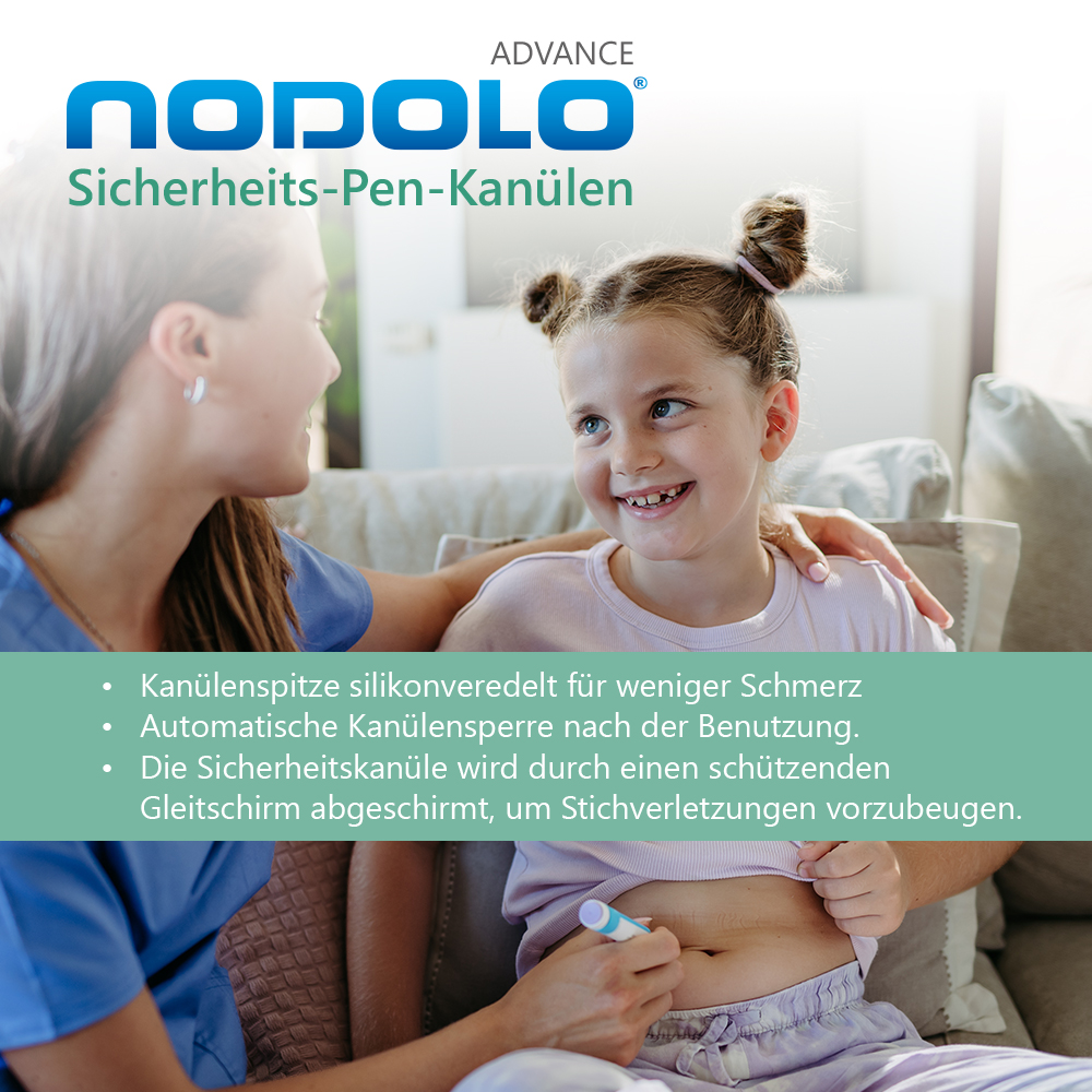 NODOLO Advance Sicherheits-Pen-Kanülen, 8mm/31G, 100 Stk.