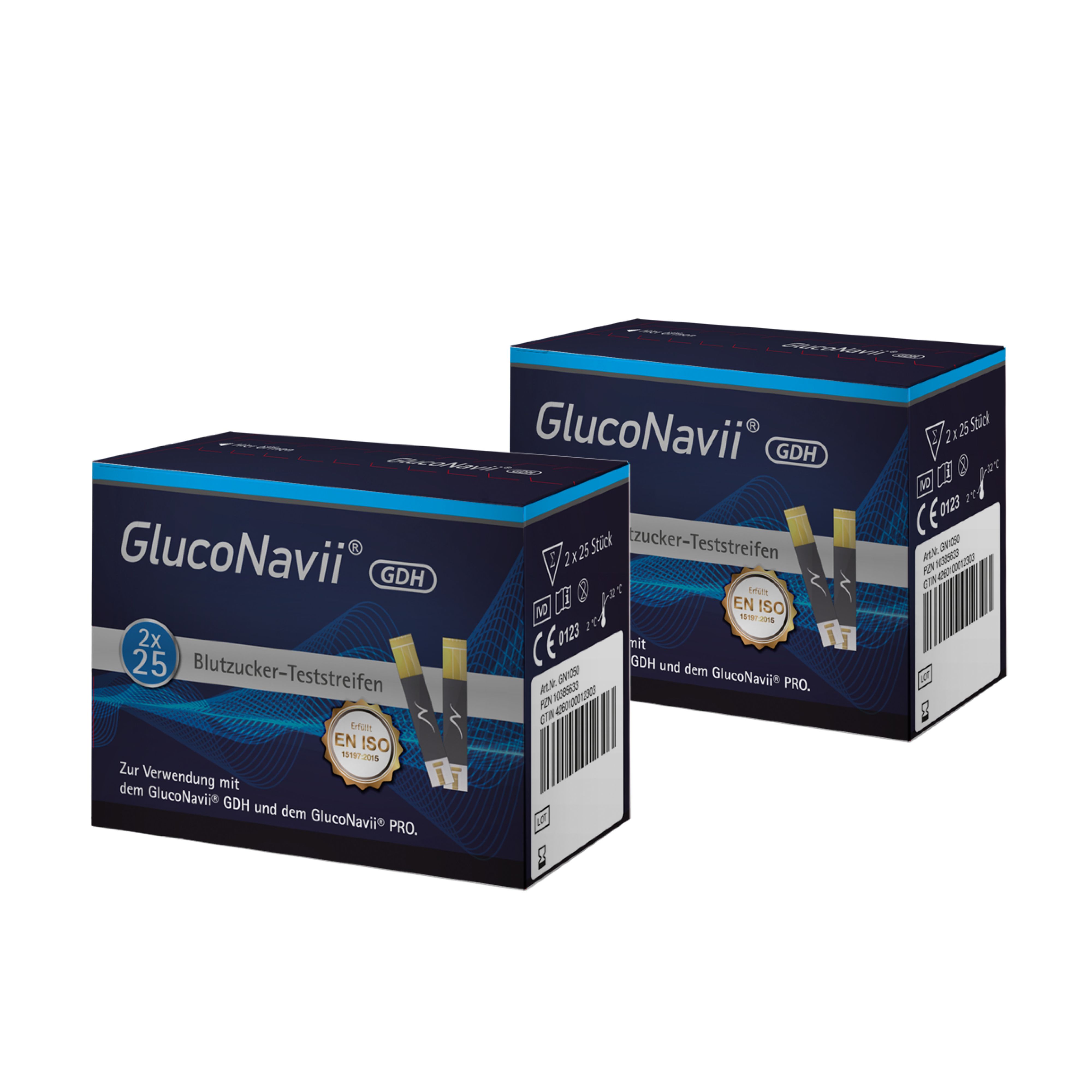 GlucoNavii® PRO Blutzucker-Teststreifen – 100 Stück