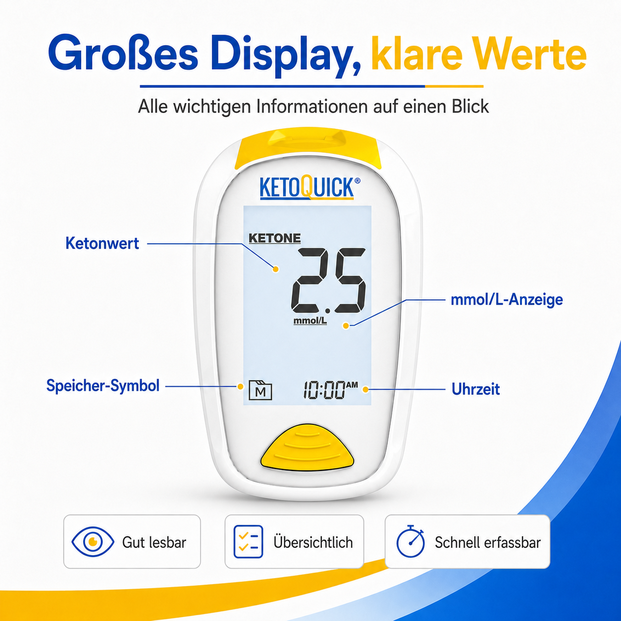 KetoQuick Starterset mit 10 Teststreifen