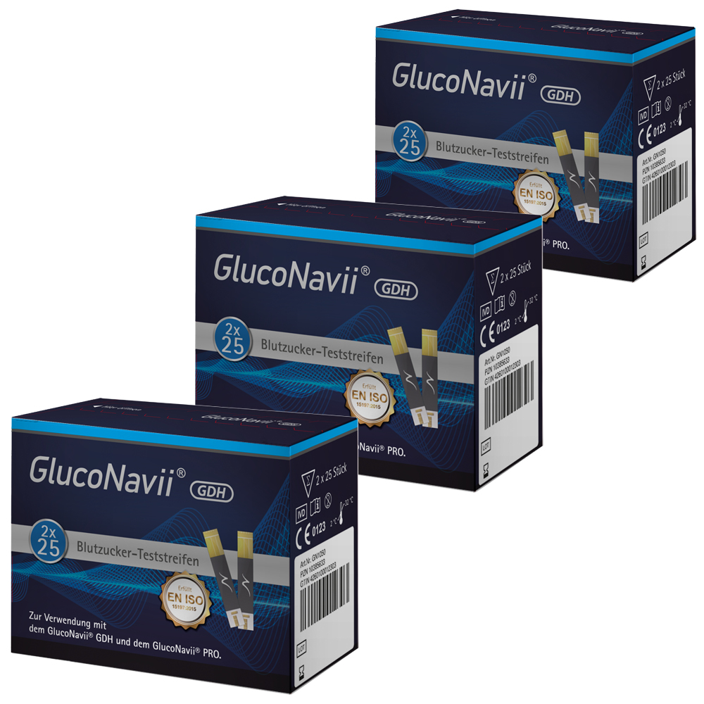 GlucoNavii® PRO Blutzucker-Teststreifen – 150 Stück