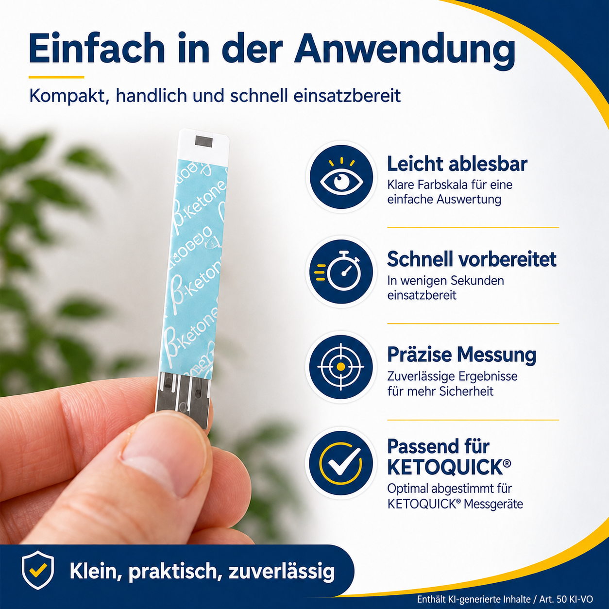 KetoQuick Kombiset mit 35 Teststreifen +110 Lanzetten