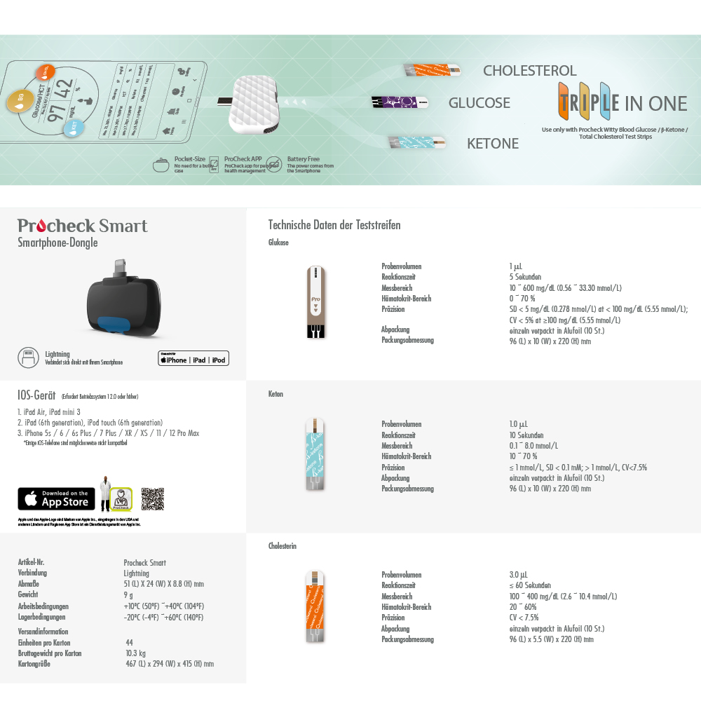 Procheck Smart (iPhone/iPad/iPod) Starterset