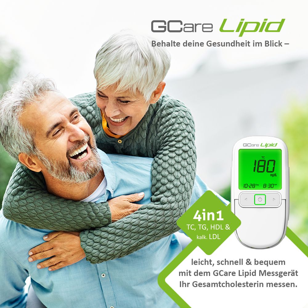 GCARE LIPID Cholesterin Messgerät (ohne Teststeifen) | GCM110